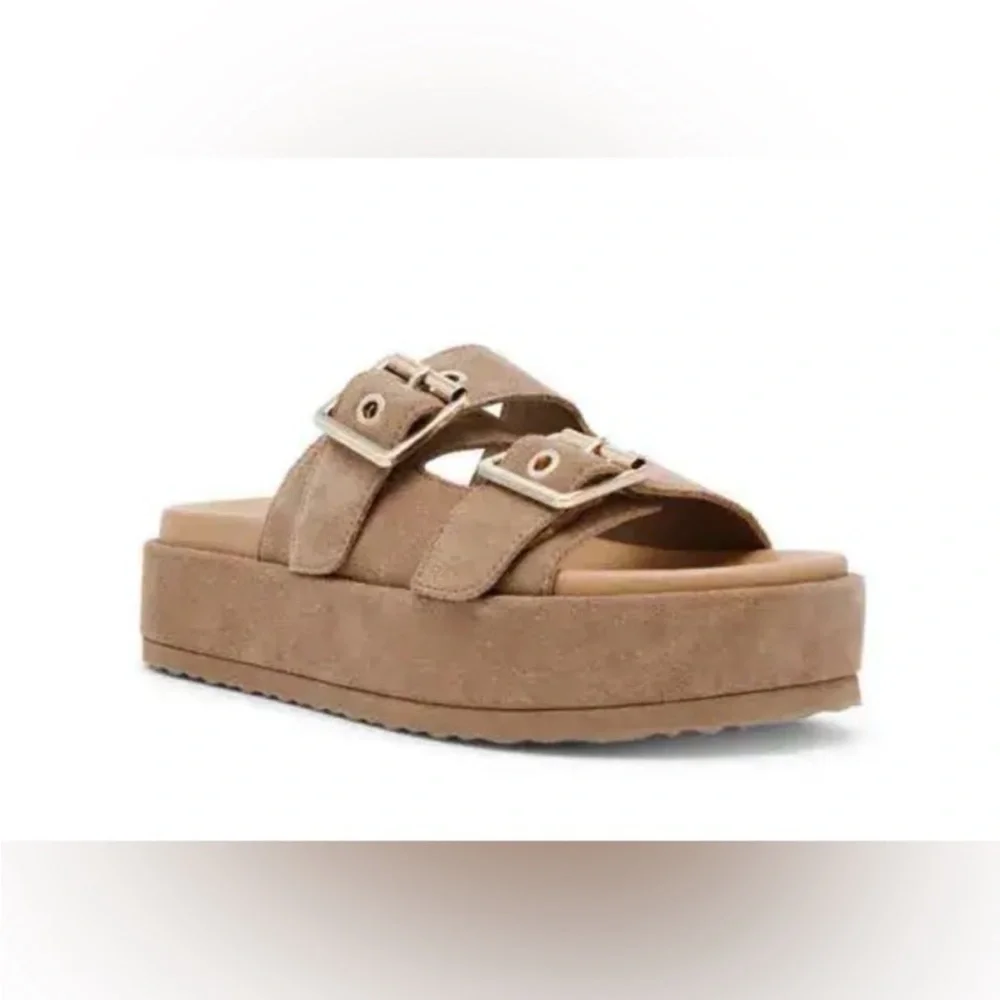 Steve Madden - Women’s Platform Sandals (Beige)
